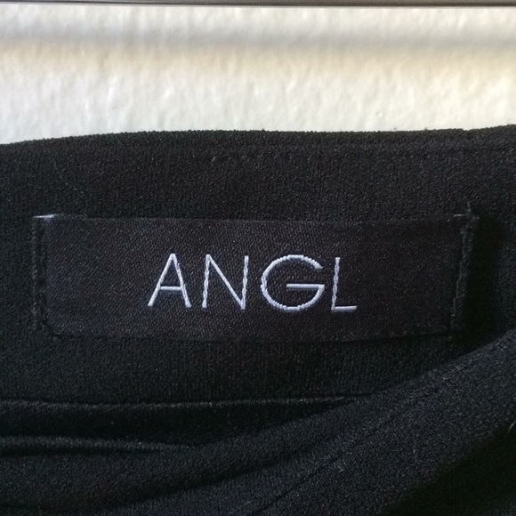 ANGL black pencil skirt with gold zippers - Picture 4 of 5